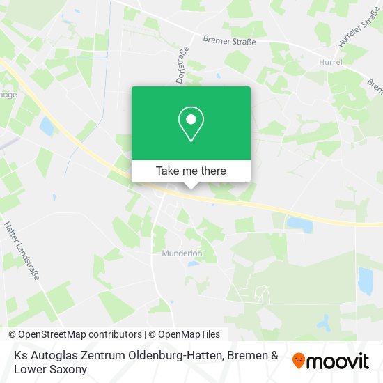 Ks Autoglas Zentrum Oldenburg-Hatten map