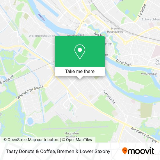 Tasty Donuts & Coffee map