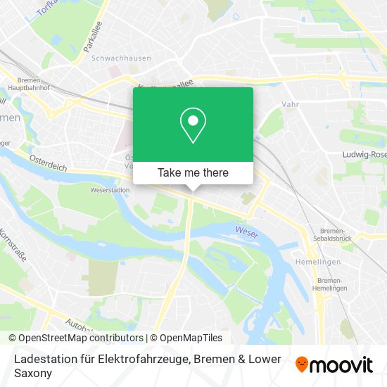 Ladestation für Elektrofahrzeuge map