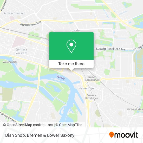 Dish Shop map