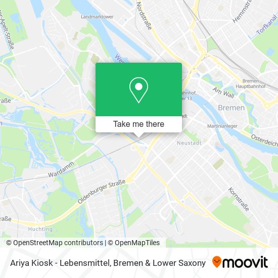 Ariya Kiosk - Lebensmittel map