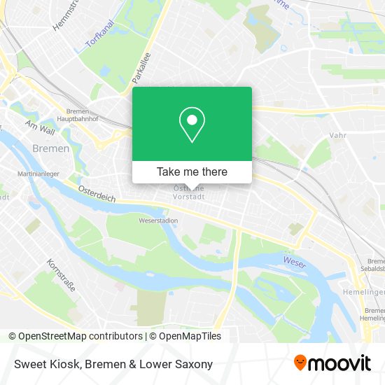 Sweet Kiosk map