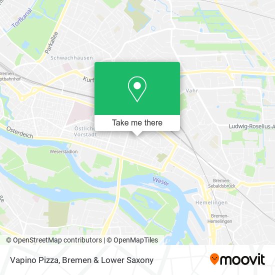Vapino Pizza map
