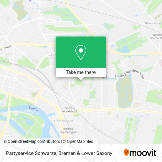 Partyservice Schwarze map