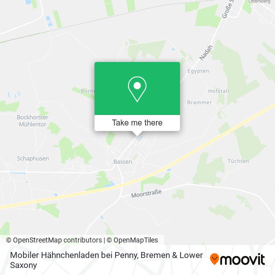 Mobiler Hähnchenladen bei Penny map