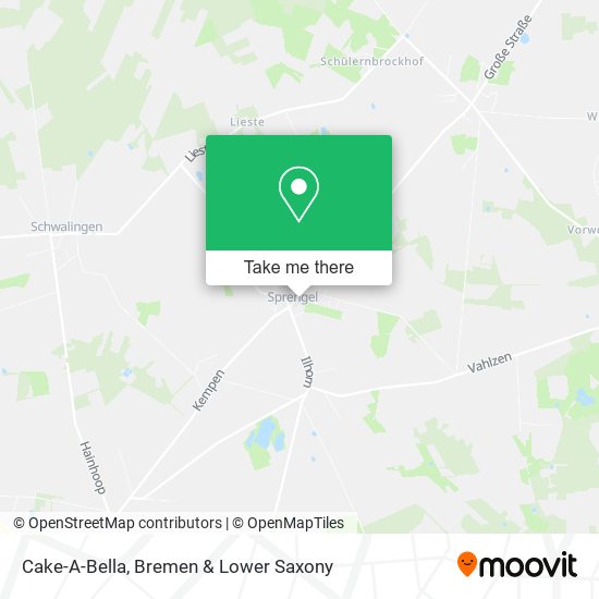 Cake-A-Bella map