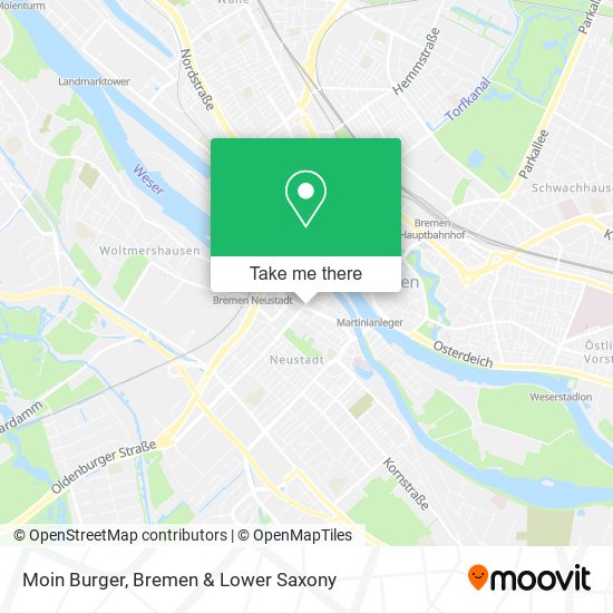 Moin Burger map