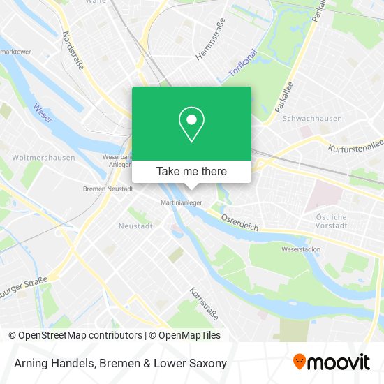 Arning Handels map