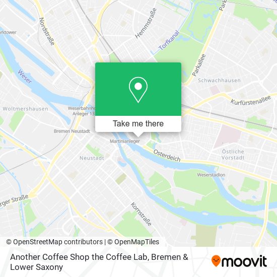 Another Coffee Shop the Coffee Lab map