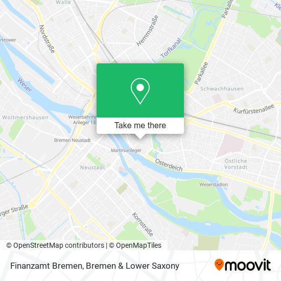 Finanzamt Bremen map