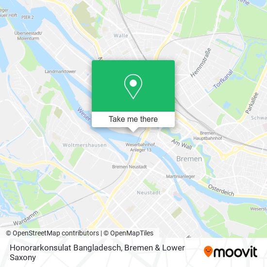 Honorarkonsulat Bangladesch map