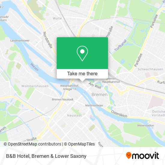 B&B Hotel map