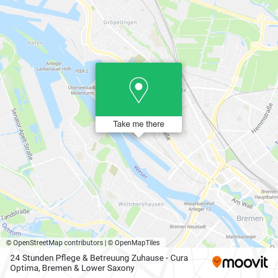 24 Stunden Pflege & Betreuung Zuhause - Cura Optima map