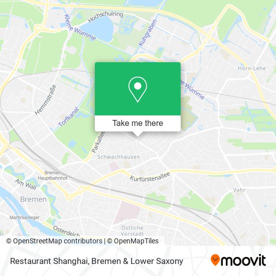 Restaurant Shanghai map