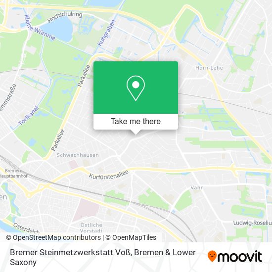 Bremer Steinmetzwerkstatt Voß map
