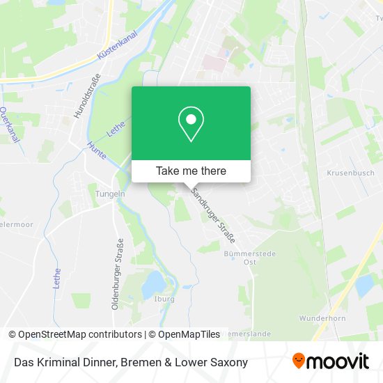 Das Kriminal Dinner map