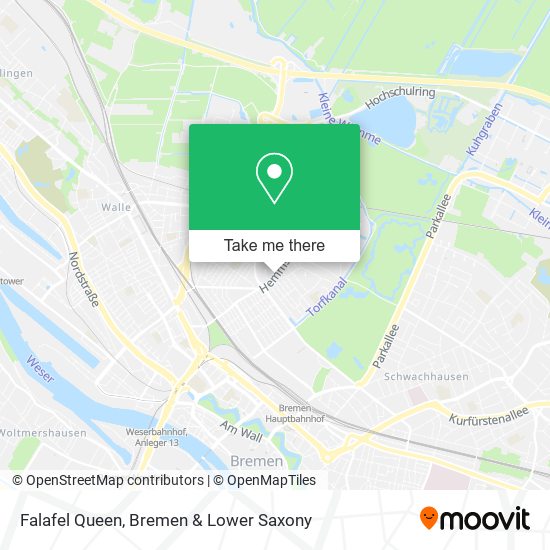 Falafel Queen map
