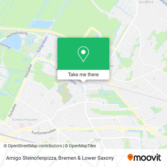 Amigo Steinofenpizza map