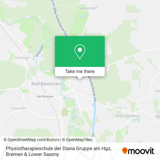 Physiotherapieschule der Diana Gruppe am Hgz map