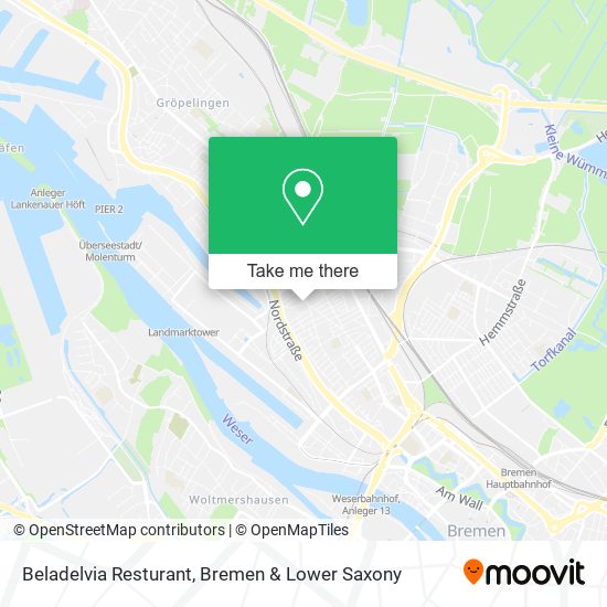Beladelvia Resturant map