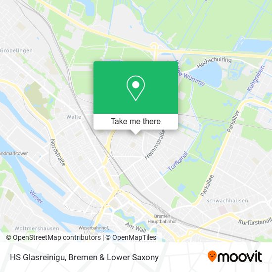 HS Glasreinigu map