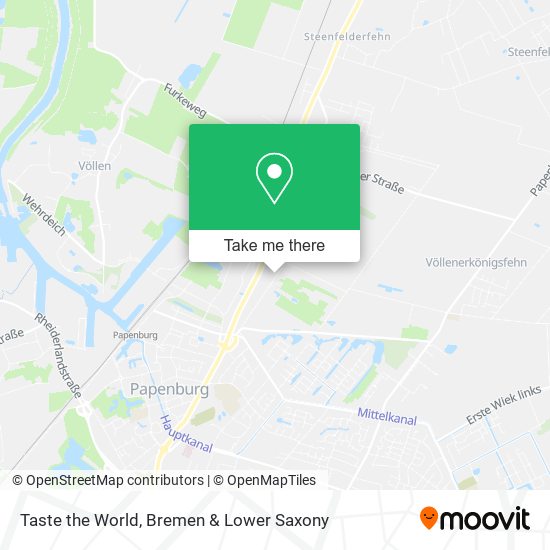 Taste the World map