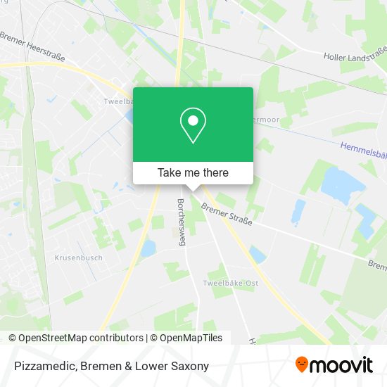 Pizzamedic map