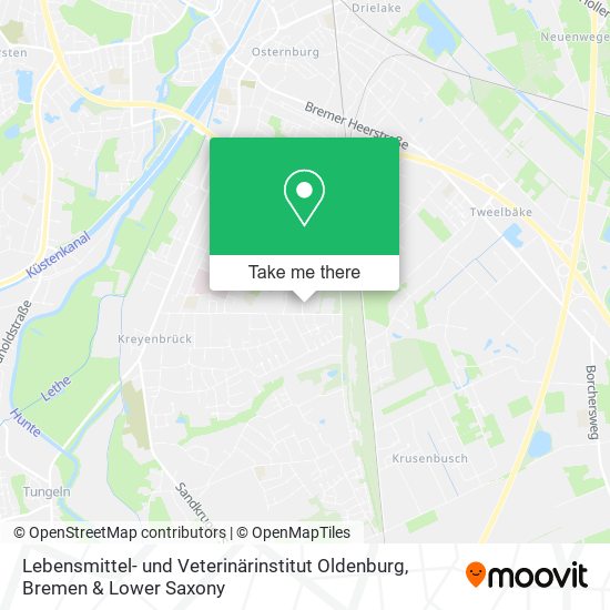 Lebensmittel- und Veterinärinstitut Oldenburg map