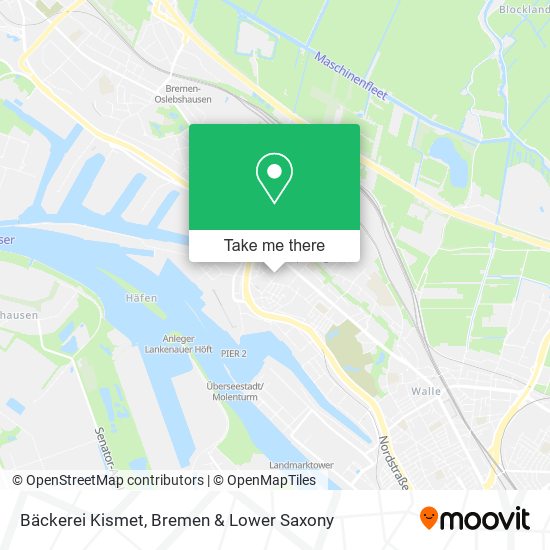 Bäckerei Kismet map
