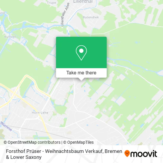 Карта Forsthof Prüser - Weihnachtsbaum Verkauf