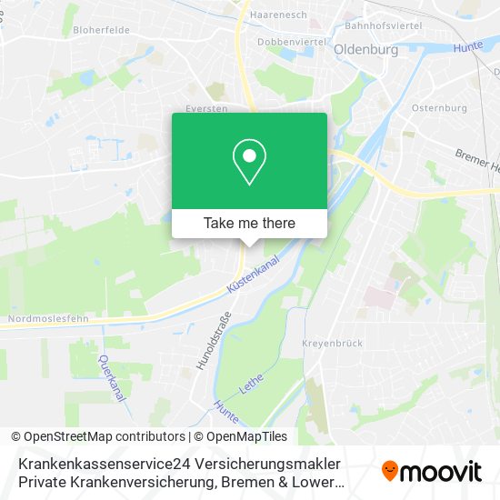 Krankenkassenservice24 Versicherungsmakler Private Krankenversicherung map