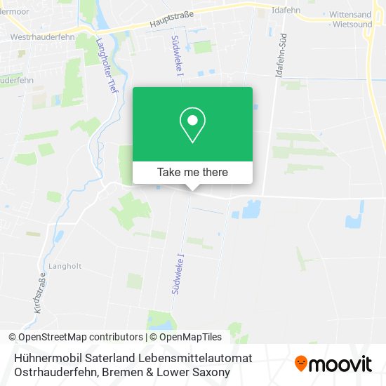Hühnermobil Saterland Lebensmittelautomat Ostrhauderfehn map
