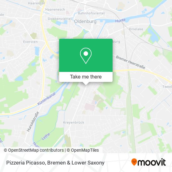 Pizzeria Picasso map