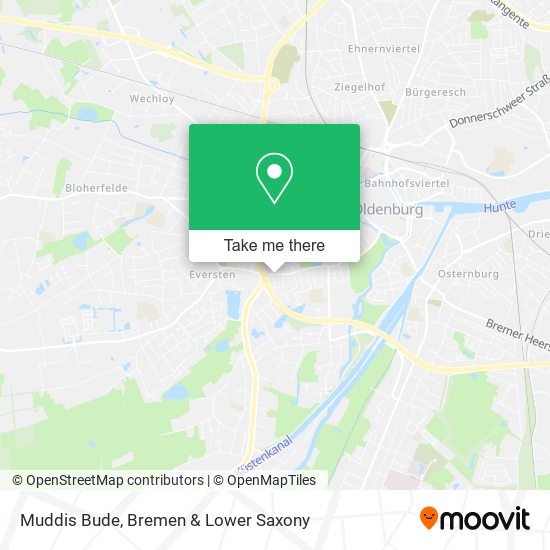 Muddis Bude map