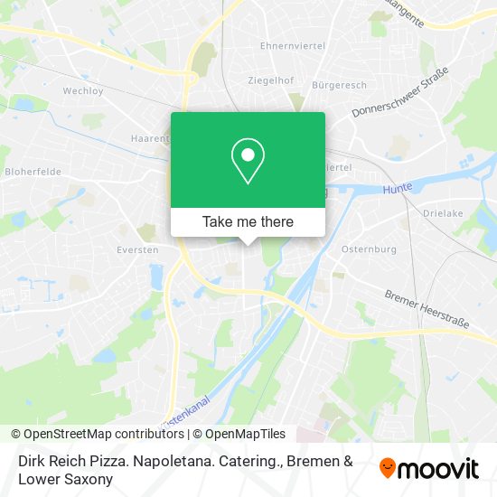 Dirk Reich Pizza. Napoletana. Catering. map