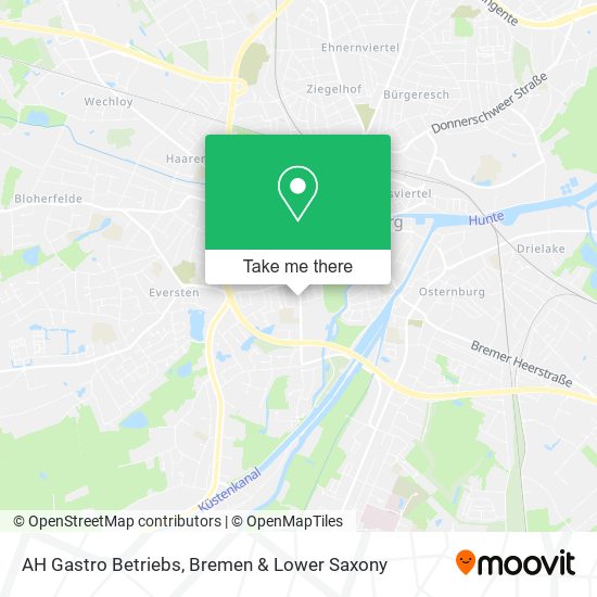 AH Gastro Betriebs map