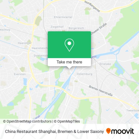 China Restaurant Shanghai map