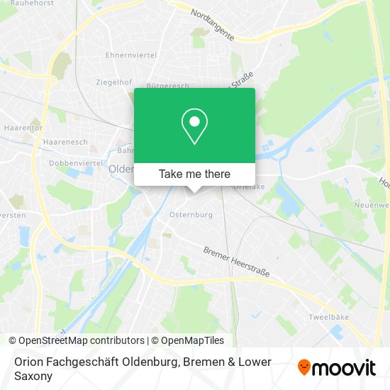 Orion Fachgeschäft Oldenburg map