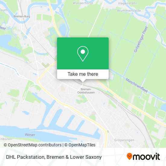 DHL Packstation map