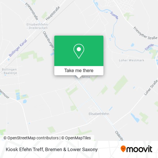 Kiosk Efehn Treff map