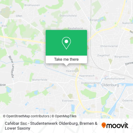 Cafébar Ssc - Studentenwerk Oldenburg map