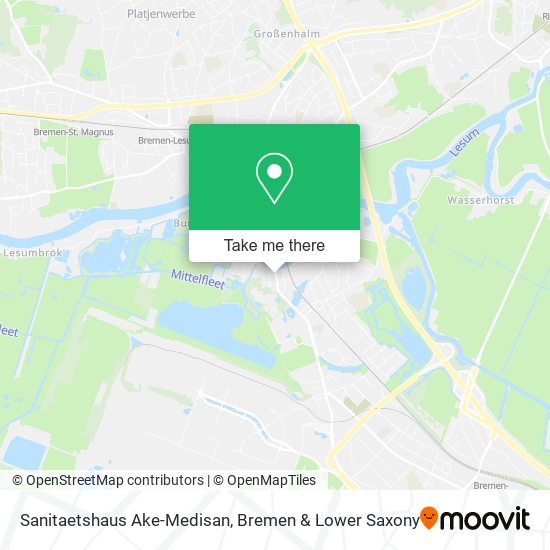 Sanitaetshaus Ake-Medisan map