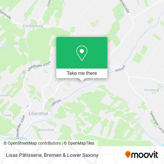 Lisas Pâtisserie map