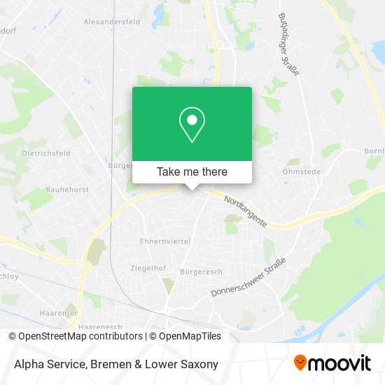 Alpha Service map