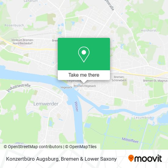Konzertbüro Augsburg map