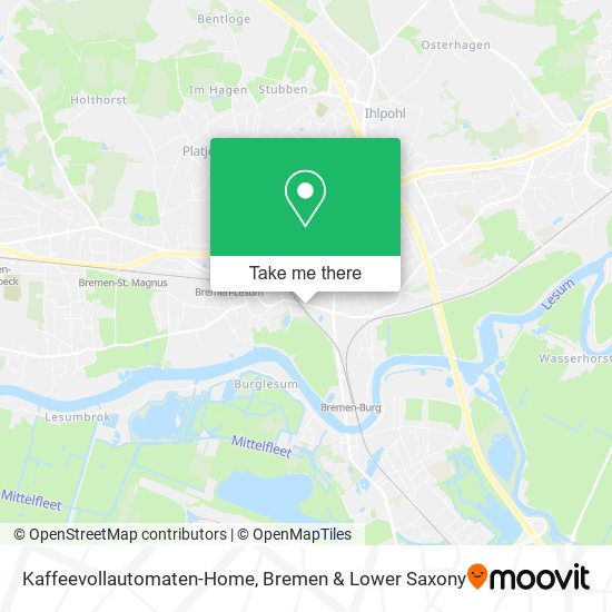 Kaffeevollautomaten-Home map