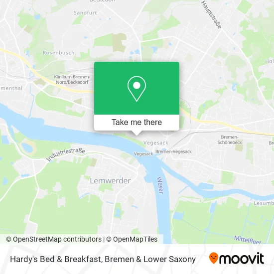 Карта Hardy's Bed & Breakfast