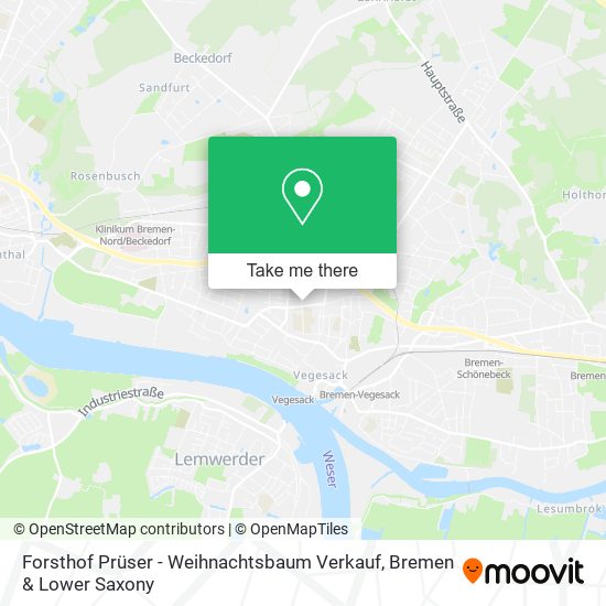 Forsthof Prüser - Weihnachtsbaum Verkauf map
