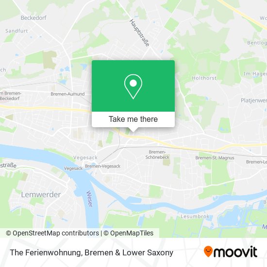 The Ferienwohnung map
