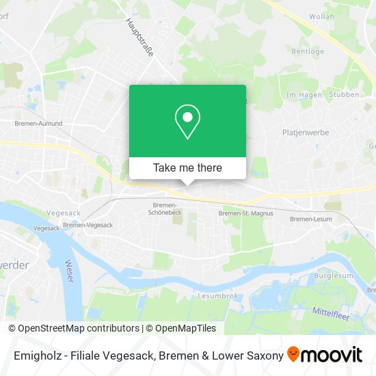 Emigholz - Filiale Vegesack map